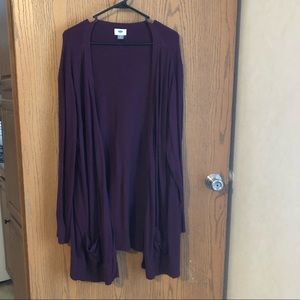 Wine Old Navy Cardigan